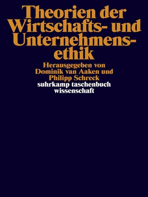 cover image of Theorien der Wirtschafts- und Unternehmensethik